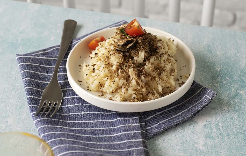 Arroz con trufa negra de verano